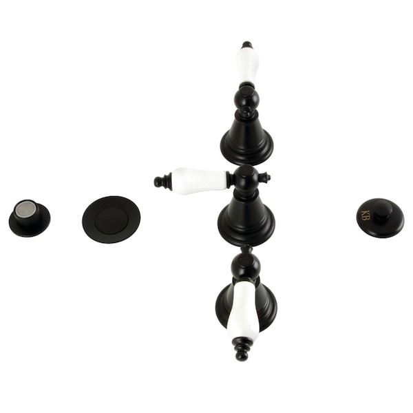 ThreeHandle Bidet Faucet, Matte Black